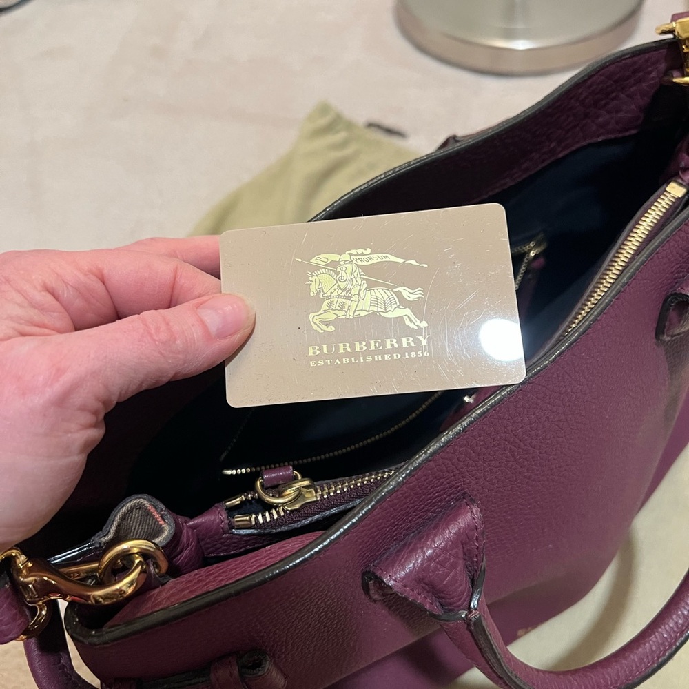 Burberry Mulberry Leather Tote